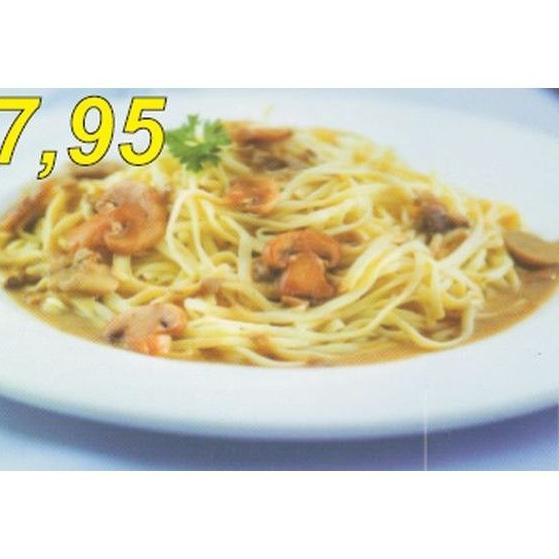 Fettuccini al funghi: Carta de Casa Luciano Fettuccini al funghi: Carta de Casa Luciano