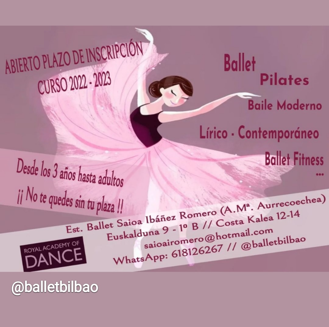 Ballet Bilbao, Inscripciónes. }}