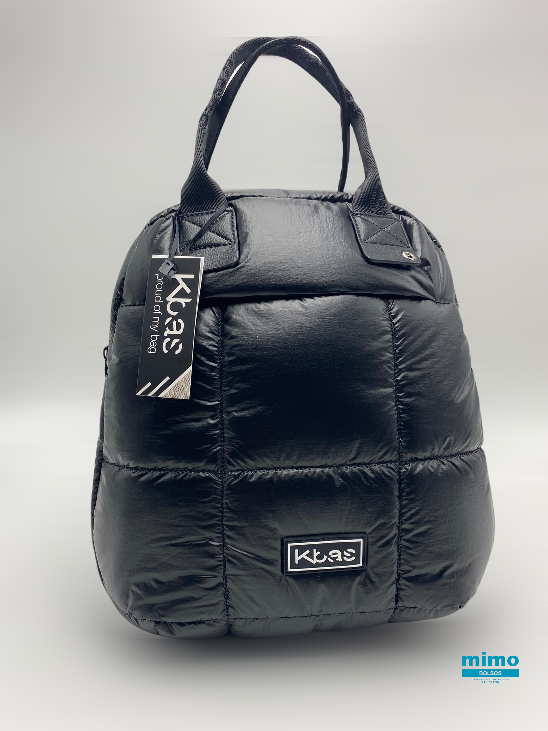 Mochila acolchada de KBAS negro: de Bolsos Mimo Mochila acolchada de KBAS negro: de Bolsos Mimo