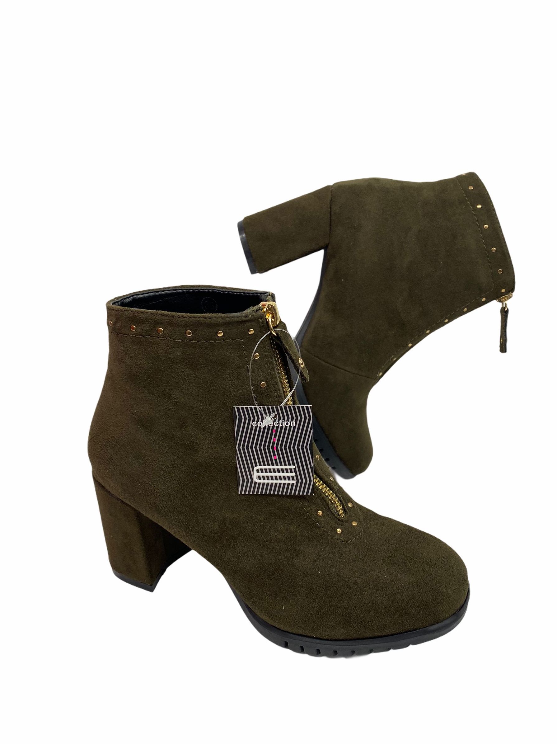 Bota ante , color verde, Precio 32€. , Nº del 36 al 41 Bota ante , color verde, Precio 32€. , Nº del 36 al 41