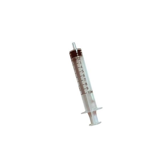 Jeringa 10ml. 3 cuerpos cono central Jeringa 10ml. 3 cuerpos cono central