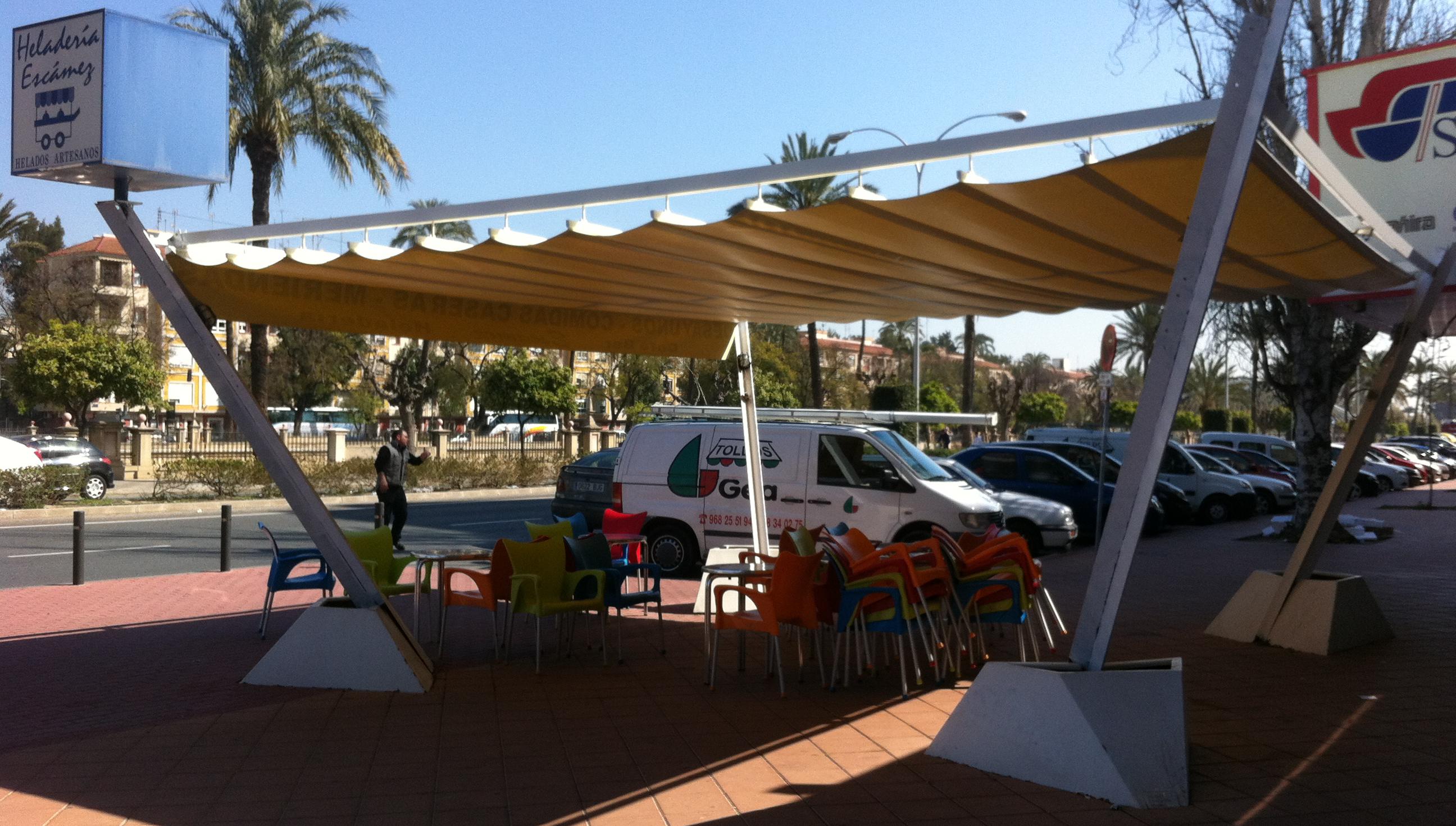 TOLDO CORREDERO DE GRANDES DIMENSIONES TOLDO CORREDERO DE GRANDES DIMENSIONES