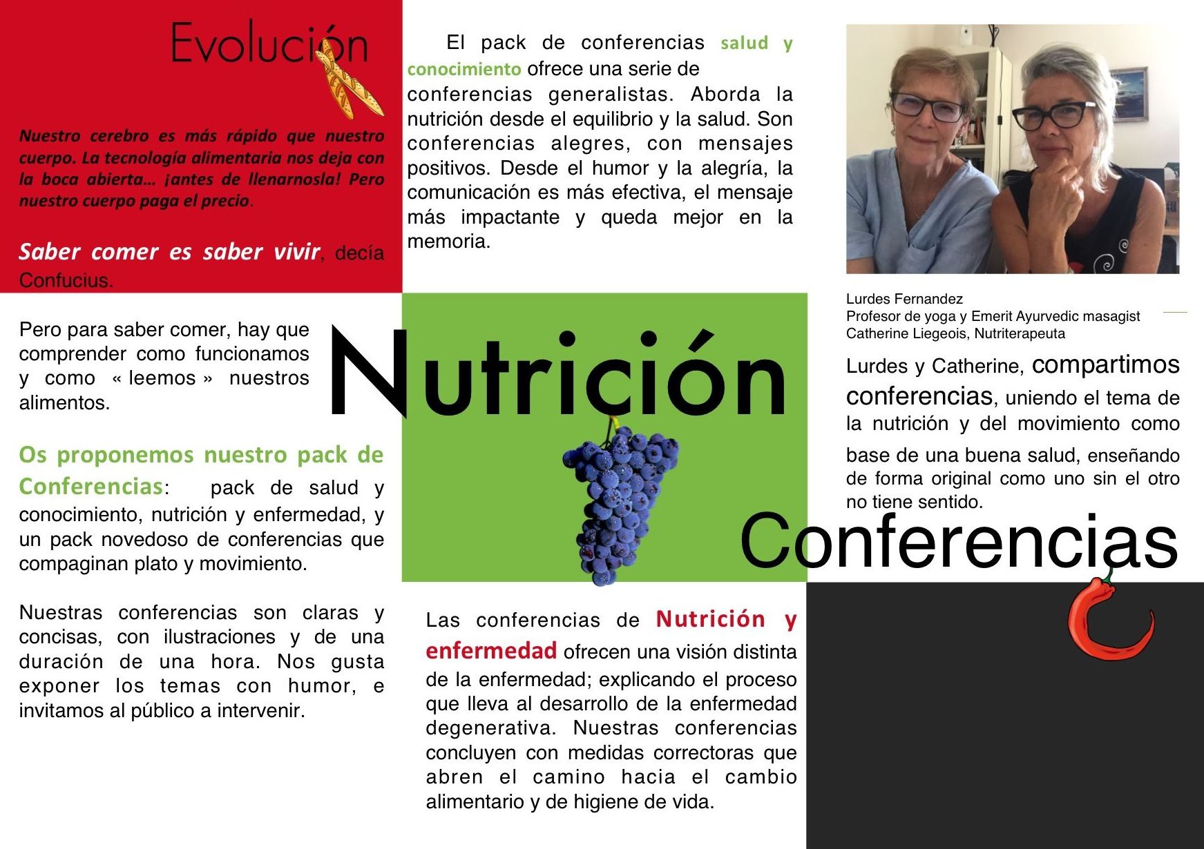 Conferencias Salud y Conocimiento : Como puedo ayudarte... de Nutricionista Catherine Liegeois Conferencias Salud y Conocimiento : Como puedo ayudarte... de Nutricionista Catherine Liegeois
