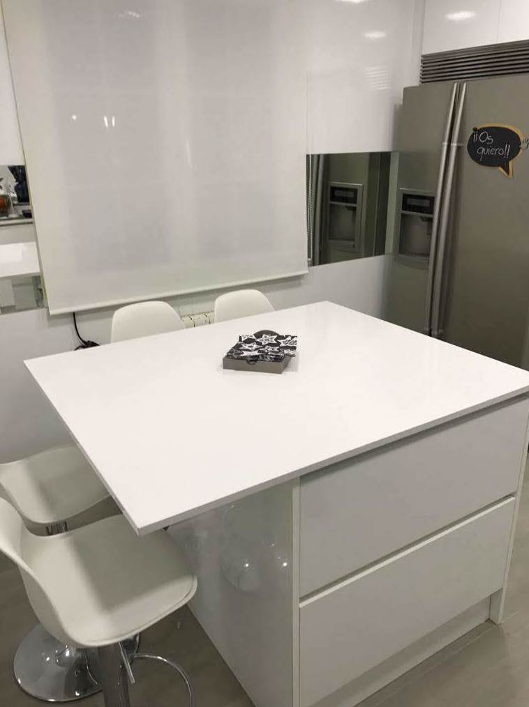 COCINA MODERNA Y ACTUAL SILESTONE BLANCO COCINA MODERNA Y ACTUAL SILESTONE BLANCO
