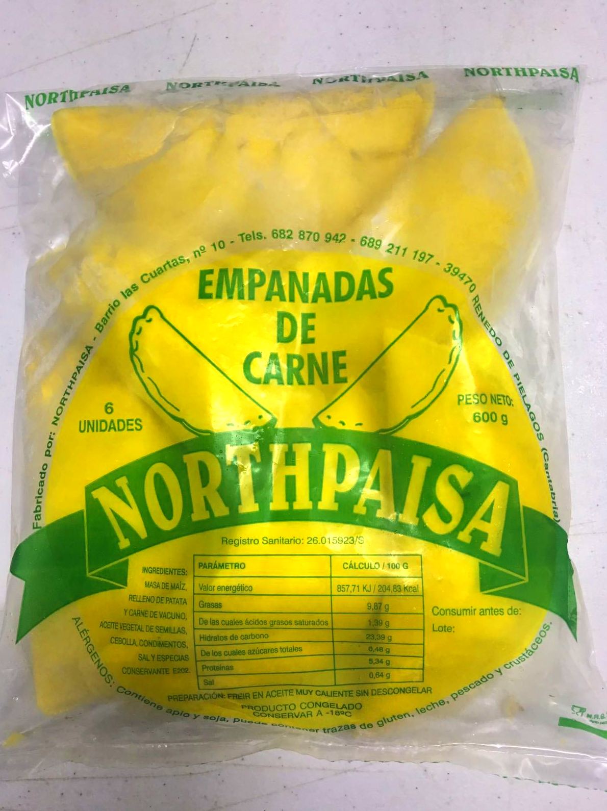 Empanadas : PRODUCTOS de La Cabaña 5 continentes