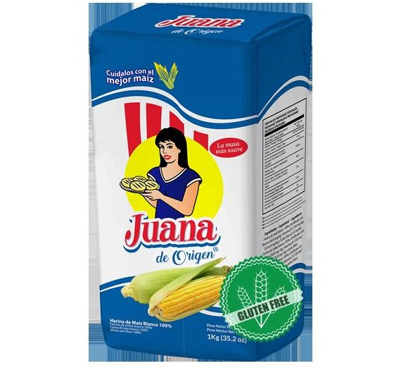 Harina Juana de maíz blanca 1 kg: PRODUCTOS de La Cabaña 5 continentes }}