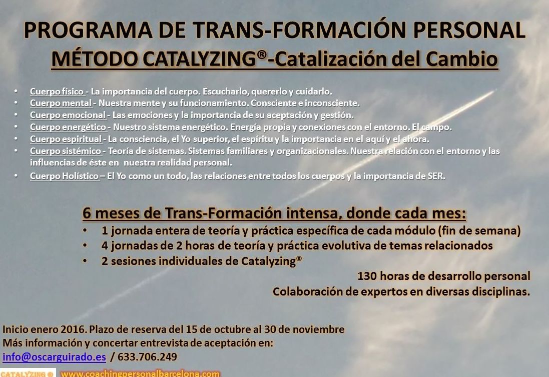 PTFP Catalyzing - Trans-Formate en quien puedes llegar a ser PTFP Catalyzing - Trans-Formate en quien puedes llegar a ser