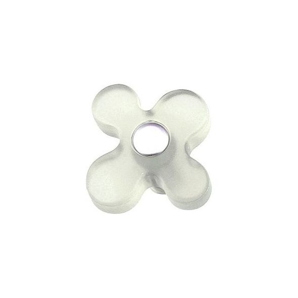TIRADORES FLOR ABS HIELO CROMO MATE TIRADORES FLOR ABS HIELO CROMO MATE