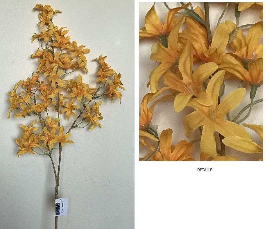 VARA LARGA MINIFLOWER X3 BRAZOS (D6 H95CM) / AMARILLO REF: AM-117.AM PRECIO: 2,50€ VARA LARGA MINIFLOWER X3 BRAZOS (D6 H95CM) / AMARILLO REF: AM-117.AM PRECIO: 2,50€