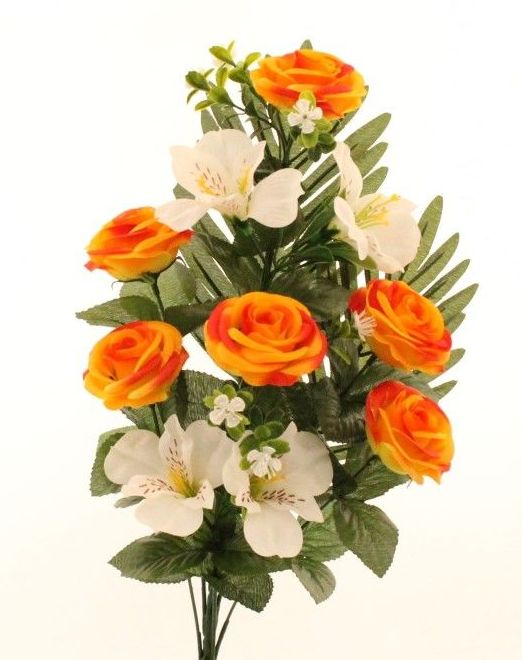 RAMO ENCARADO DE ROSA Y ASTROMELIA (45CM) COLOR: NARANJA PRECIO: 1,80€ RAMO ENCARADO DE ROSA Y ASTROMELIA (45CM) COLOR: NARANJA PRECIO: 1,80€