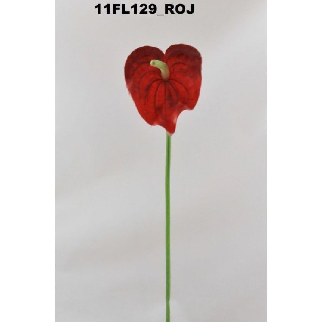 PQTE. 12 UNID.VARA ANTHURIUM MINI. COLOR: ROJO REF.: 11FL129 ROJ PRECIO:0,95 € C/U PQTE. 12 UNID.VARA ANTHURIUM MINI. COLOR: ROJO REF.: 11FL129 ROJ PRECIO:0,95 € C/U