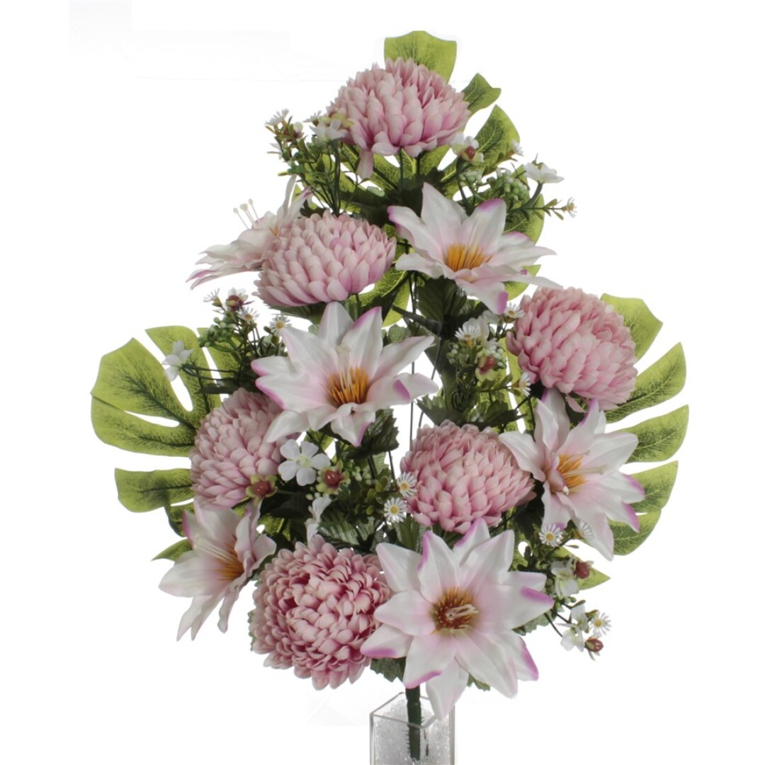 RAMO ENCARADO DE MUN-CLEMATIS/ ROSA REF: 6328_ROS PRECIO: 6,20€ RAMO ENCARADO DE MUN-CLEMATIS/ ROSA REF: 6328_ROS PRECIO: 6,20€