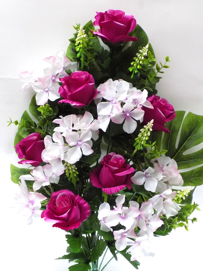RAMO ENCARADO HORTENSIA (60CM)/FUXIA REF: 40142FUX PRECIO: 7,75€ RAMO ENCARADO HORTENSIA (60CM)/FUXIA REF: 40142FUX PRECIO: 7,75€