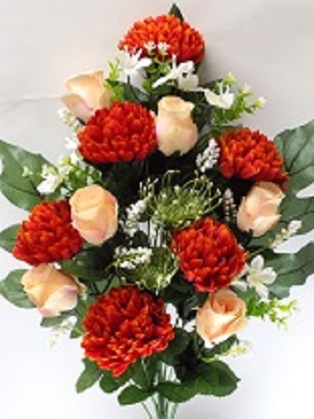 RAMO ENCARADO PEONIA Y CAPULLO (60CM)/ NARANJA REF: 40151NAR PRECIO: 8,00€ RAMO ENCARADO PEONIA Y CAPULLO (60CM)/ NARANJA REF: 40151NAR PRECIO: 8,00€