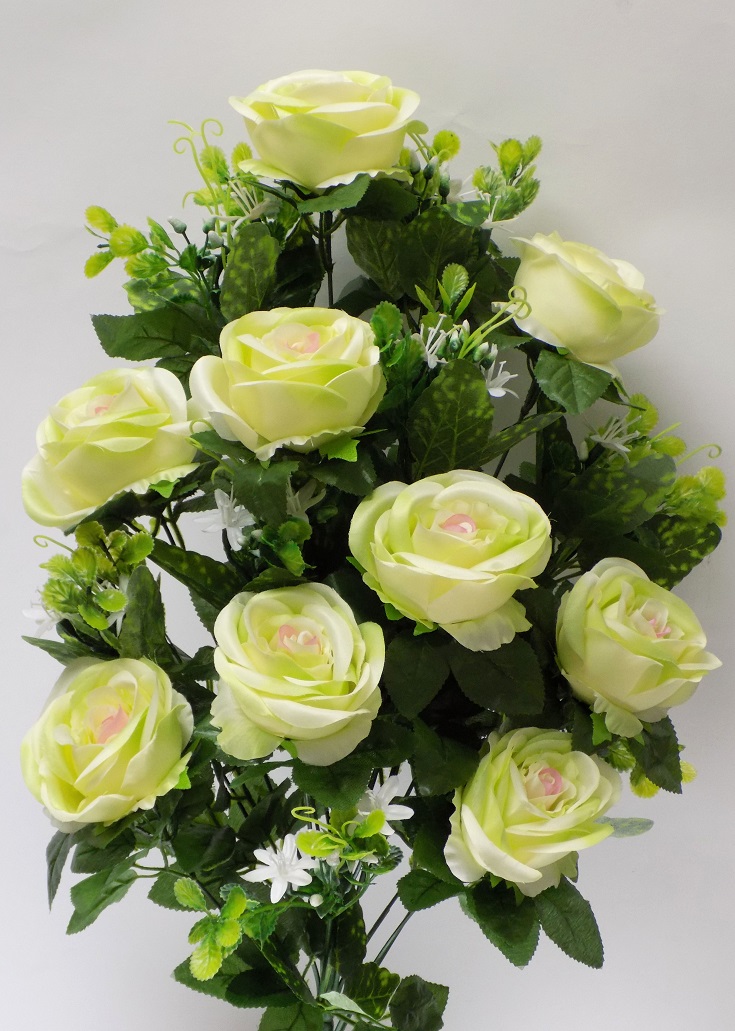 RAMO ENCARADO ROSAS X18 (65CM) VERDE REF: 40043_VER PRECIO: 5,75€ RAMO ENCARADO ROSAS X18 (65CM) VERDE REF: 40043_VER PRECIO: 5,75€
