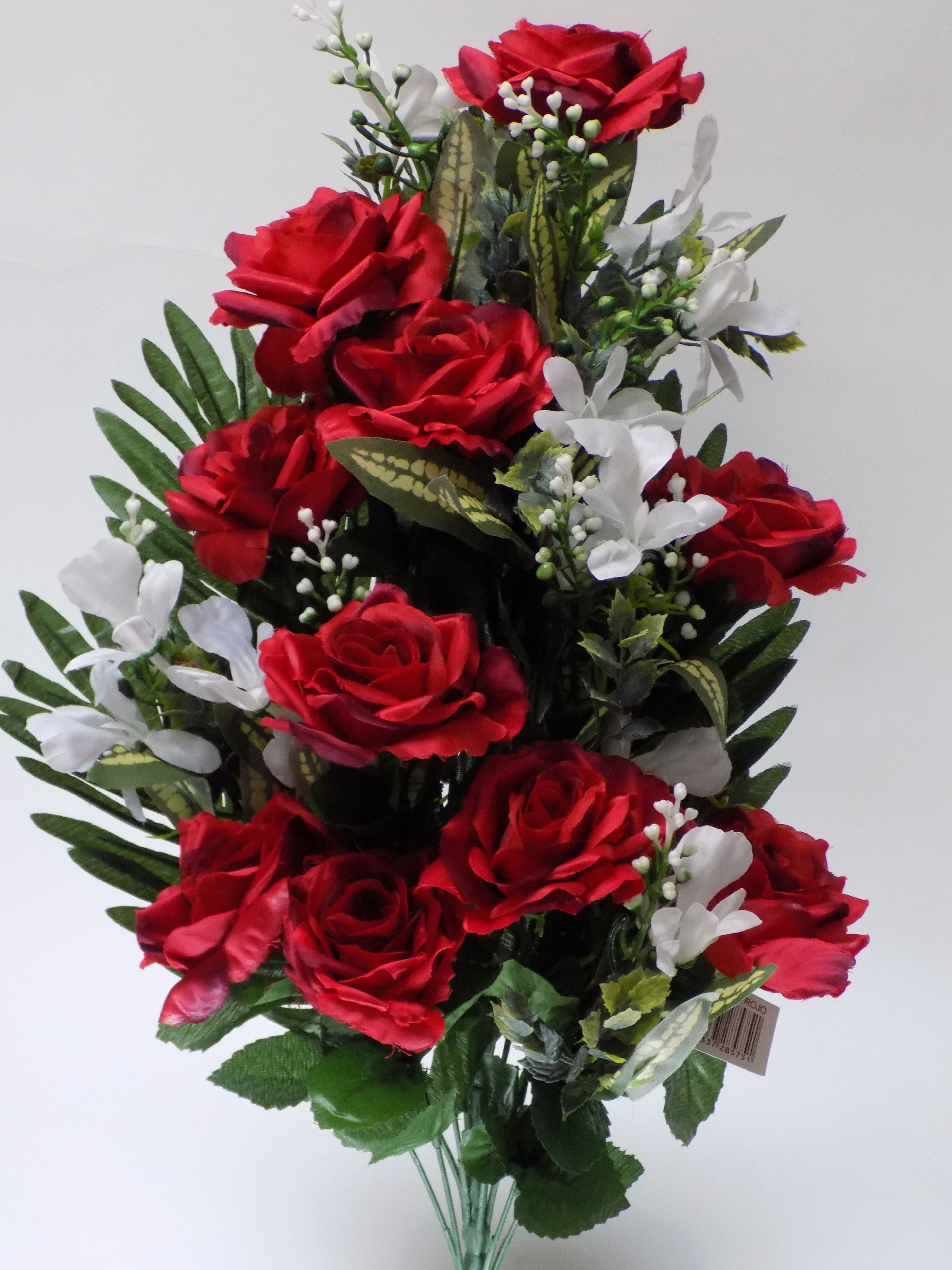 RAMO ENCARADO ROSA MINI Y ORQUIDEA X18/ ROJO REF: 40139_ENC PRECIO: 5,50€ RAMO ENCARADO ROSA MINI Y ORQUIDEA X18/ ROJO REF: 40139_ENC PRECIO: 5,50€