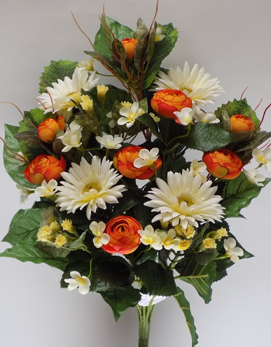 RAMO ENCARADO GERBERA Y RANUNCULO (50CM)/ NARANJA REF: 40174NAR PRECIO: 9,10€ RAMO ENCARADO GERBERA Y RANUNCULO (50CM)/ NARANJA REF: 40174NAR PRECIO: 9,10€