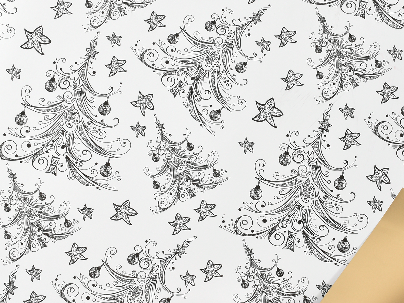 BOBINA modelo "ARBRE DE NOEL" (0,70x40MT) PPL/ CREMA-ORO REF: ADN 999 PRECIO: 14,50€ BOBINA modelo "ARBRE DE NOEL" (0,70x40MT) PPL/ CREMA-ORO REF: ADN 999 PRECIO: 14,50€