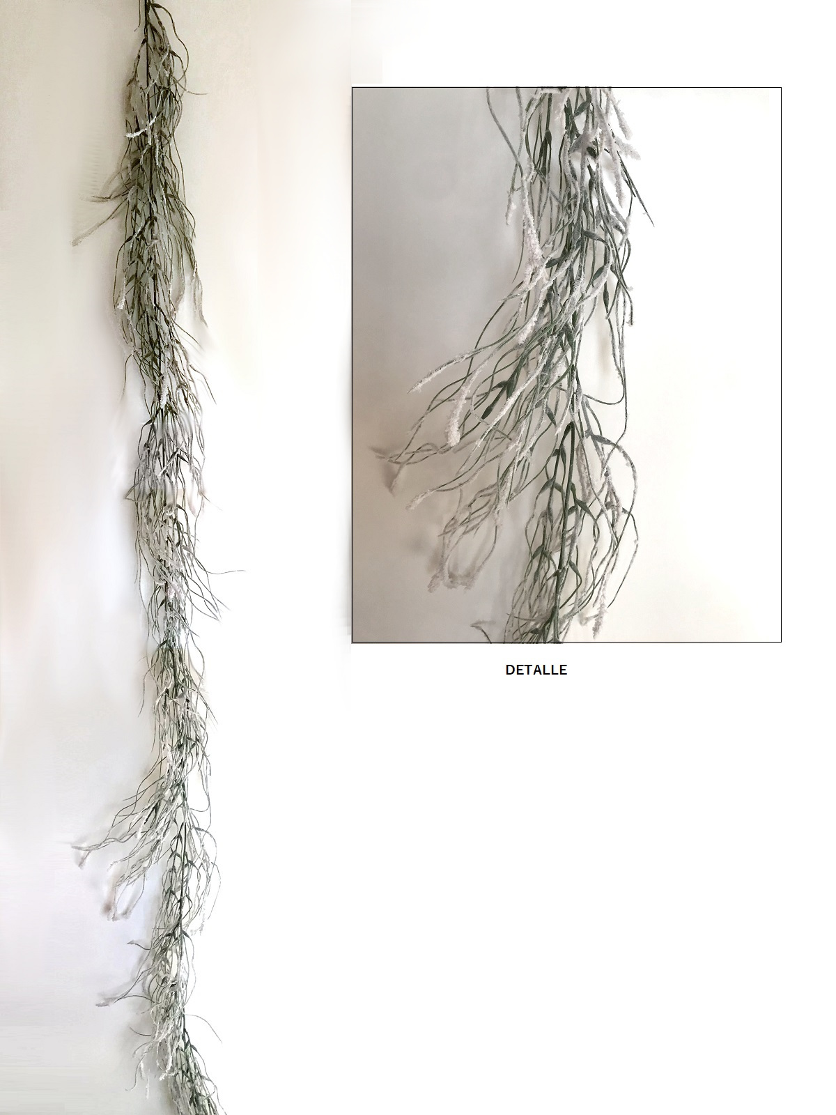 GUIRNALDA DE TILLANSIA NEVADA (180CM)/ VERDE-BLANCO REF: 10165.000 PRECIO: 13,50€ GUIRNALDA DE TILLANSIA NEVADA (180CM)/ VERDE-BLANCO REF: 10165.000 PRECIO: 13,50€