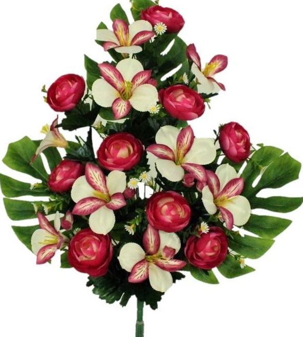 RAMO ENCARADO RANÚNCULO-ALSTROEMERIA (64CM) COLOR: BURDEOS REF: 6273 BUR PRECIO: 5,50€ RAMO ENCARADO RANÚNCULO-ALSTROEMERIA (64CM) COLOR: BURDEOS REF: 6273 BUR PRECIO: 5,50€