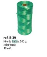 ROLLO RAFIA DE ATAR DE x500gr (PLASTICO VERDE) REF: B-39 PRECIO: 3,95€ ROLLO RAFIA DE ATAR DE x500gr (PLASTICO VERDE) REF: B-39 PRECIO: 3,95€