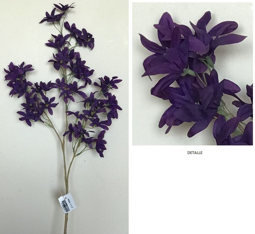 VARA LARGA MINIFLOWER X3 BRAZOS (D6 H95CM) / VIOLETA REF: AM-117.VI PRECIO: 2,50€ VARA LARGA MINIFLOWER X3 BRAZOS (D6 H95CM) / VIOLETA REF: AM-117.VI PRECIO: 2,50€