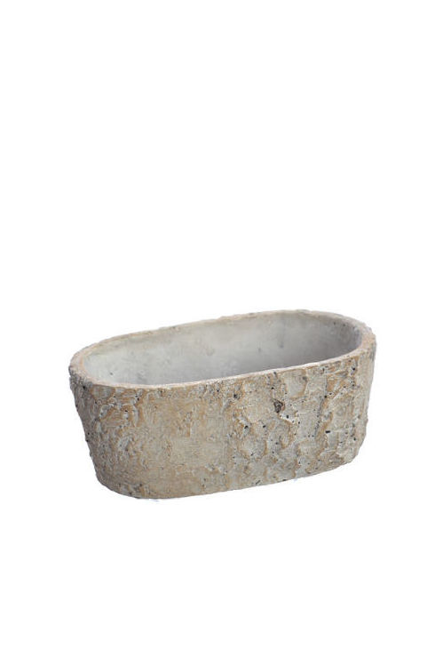 JARDINERA CEMENTO OVAL (17 X 9,5 X H7CM)/ GRIS REF: 79460016/GREY PRECIO: 2,05€ JARDINERA CEMENTO OVAL (17 X 9,5 X H7CM)/ GRIS REF: 79460016/GREY PRECIO: 2,05€