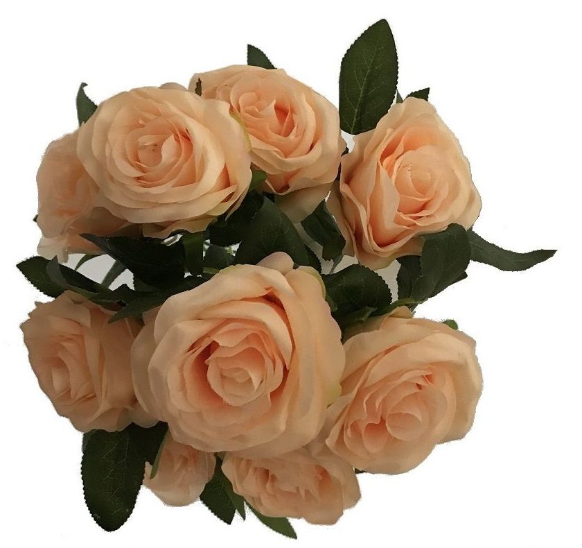 RAMO DE ROSASx9 41CM/ SALMON REF: AM-212 (SALMON) PRECIO: 4,50€ RAMO DE ROSASx9 41CM/ SALMON REF: AM-212 (SALMON) PRECIO: 4,50€