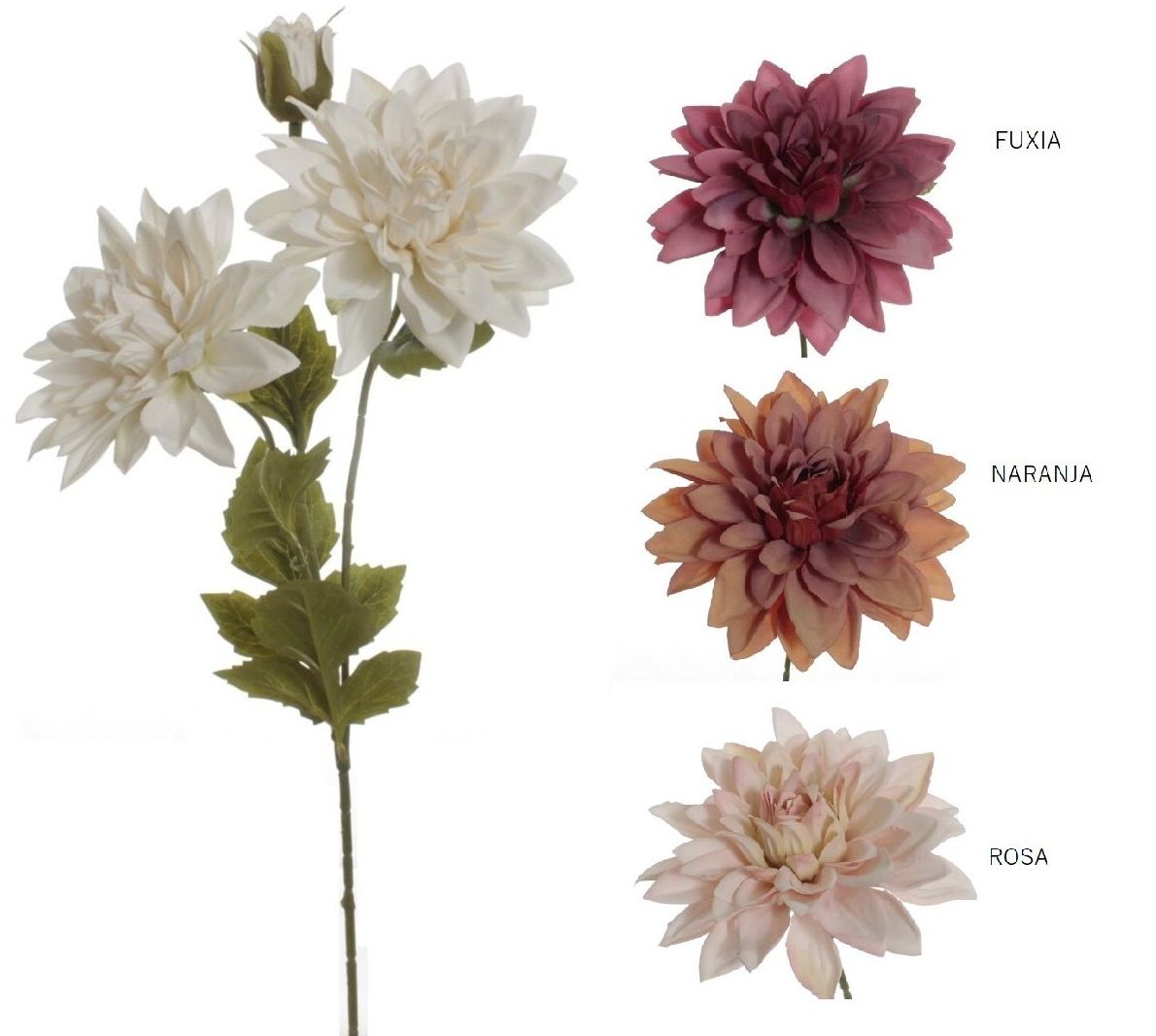 VARA DALIA X3 COLORES: BLANCO, FUXIA, NARANJA Y ROSA REF: 3097+(COLOR) PRECIO: 1,80€/UD VARA DALIA X3 COLORES: BLANCO, FUXIA, NARANJA Y ROSA REF: 3097+(COLOR) PRECIO: 1,80€/UD
