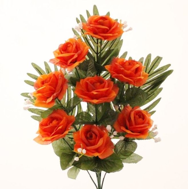 RAMO ENCARADO DE ROSAS OTOÑAL (45 CM) COLOR: NARANJA REF: 6232 NAR PRECIO: 1,80€ RAMO ENCARADO DE ROSAS OTOÑAL (45 CM) COLOR: NARANJA REF: 6232 NAR PRECIO: 1,80€