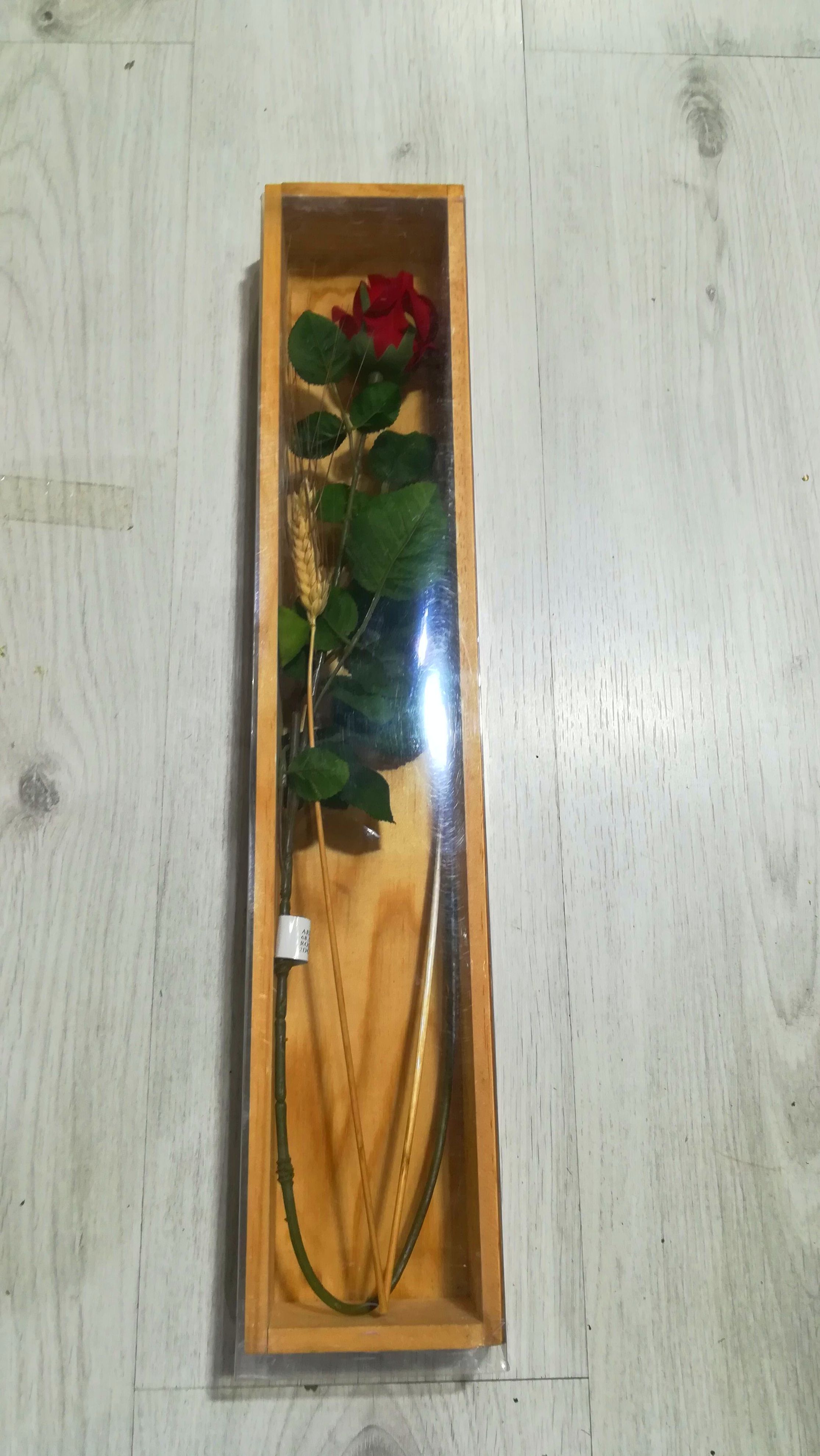 Caja de madera para rosa Caja de madera para rosa