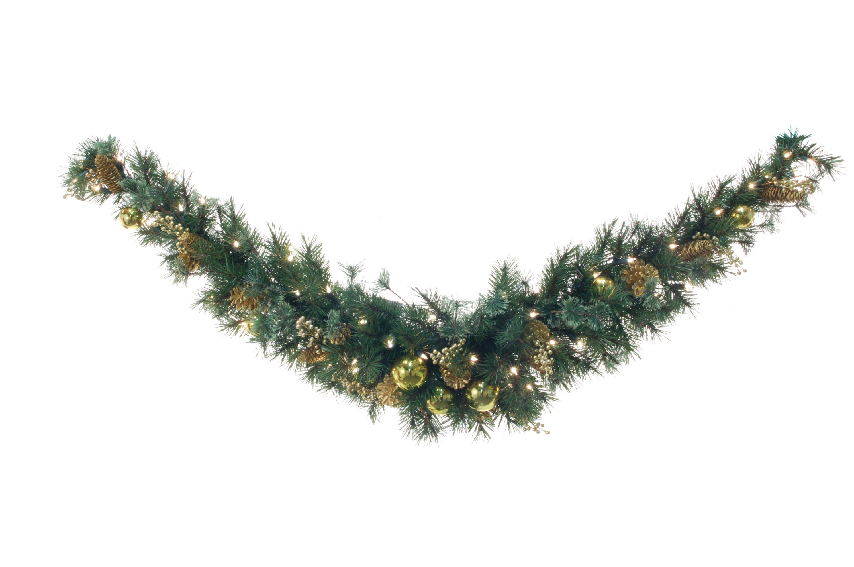 GUIRNALDA DE ABETO DECORADA (180CM) REF: 11031.000 PRECIO: 21,75€ GUIRNALDA DE ABETO DECORADA (180CM) REF: 11031.000 PRECIO: 21,75€