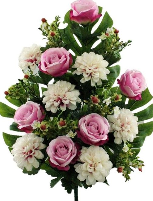 RAMO ENCARADO ROSA-DAHLIA (64CM) COLOR: LILA REF: 6269 PRECIO: 5,50€ RAMO ENCARADO ROSA-DAHLIA (64CM) COLOR: LILA REF: 6269 PRECIO: 5,50€