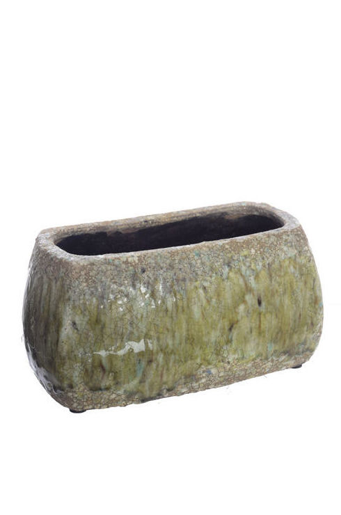 JARDINERA ENVEJECIDA (27,5 x 16 H13,5CM)/VERDE REF: 79070065/GR PRECIO: 7,50€ JARDINERA ENVEJECIDA (27,5 x 16 H13,5CM)/VERDE REF: 79070065/GR PRECIO: 7,50€