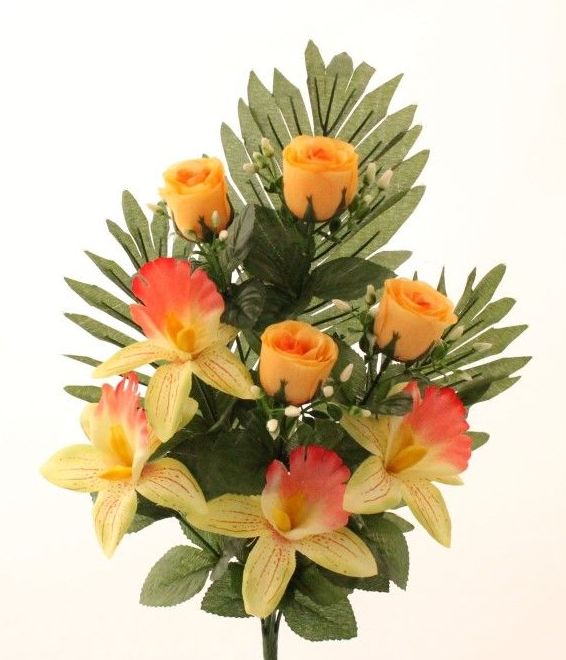 RAMO ENCARADO DE CAPULLO Y ORQUÍDEA (45 CM) COLOR: SALMÓN REF: 6235 SAL PRECIO: 1,80€ RAMO ENCARADO DE CAPULLO Y ORQUÍDEA (45 CM) COLOR: SALMÓN REF: 6235 SAL PRECIO: 1,80€