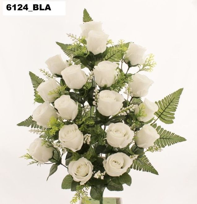 RAMO ENCARADO CAPULLO X18. COLOR:BLANCO REF.:6124 BLA. PRECIO: 5,50 € RAMO ENCARADO CAPULLO X18. COLOR:BLANCO REF.:6124 BLA. PRECIO: 5,50 €