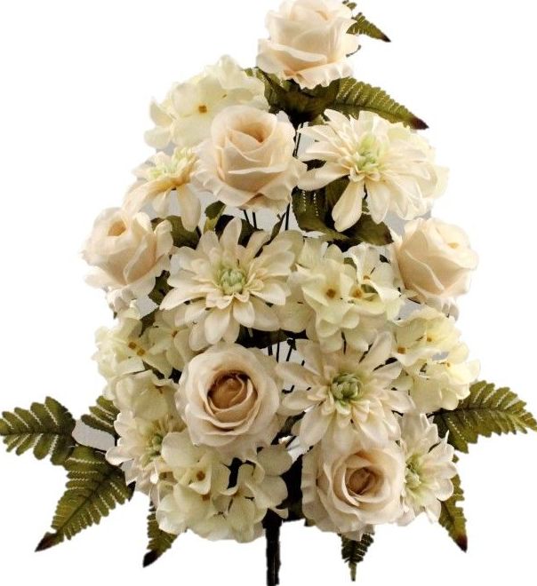 RAMO ENCARADO ROSA-DAHLIA (60CM) COLOR: BLANCO REF: 6268 BLA PRECIO: 6,50€ RAMO ENCARADO ROSA-DAHLIA (60CM) COLOR: BLANCO REF: 6268 BLA PRECIO: 6,50€