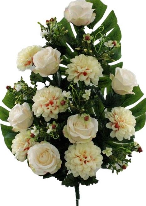 RAMO ENCARADO ROSA-DAHLIA (64CM) COLOR: CREMA REF: 6269 CRE PRECIO: 5,50€ RAMO ENCARADO ROSA-DAHLIA (64CM) COLOR: CREMA REF: 6269 CRE PRECIO: 5,50€