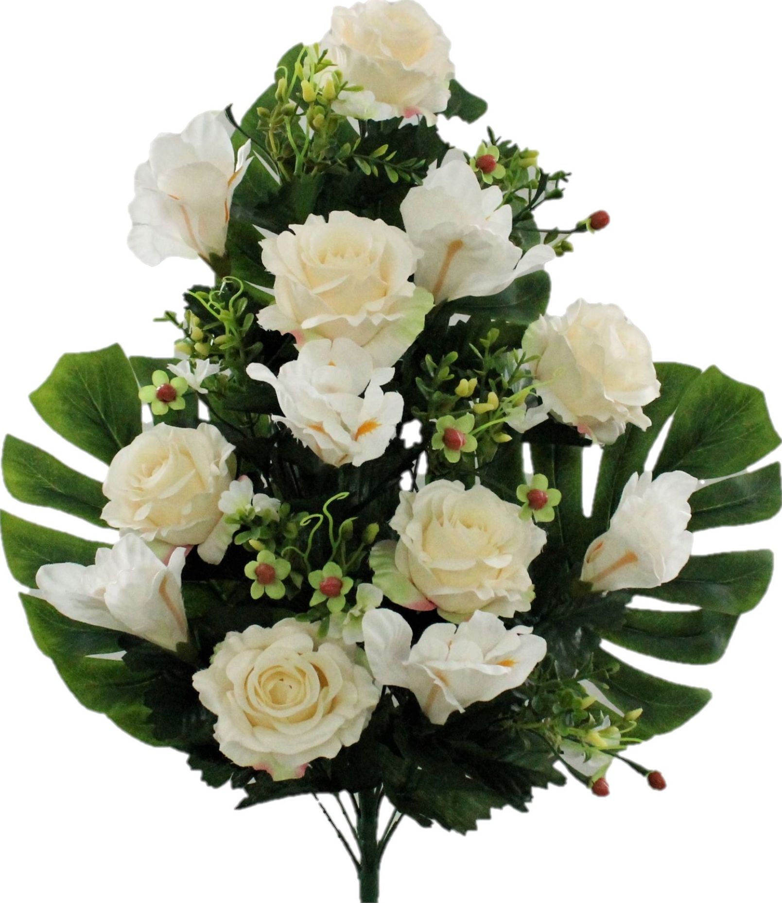 RAMO ENCARADO ROSA-IRIS (60CM)/ CREMA REF: 6270_CRE PRECIO: 5,50€ RAMO ENCARADO ROSA-IRIS (60CM)/ CREMA REF: 6270_CRE PRECIO: 5,50€