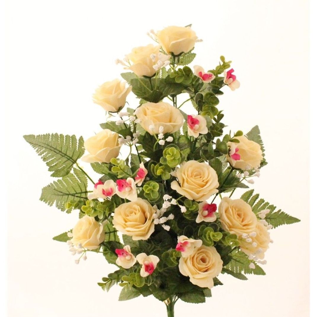 RAMO CAPULLO ROSAS/MINI ORQUIDEAS. COLOR:CREMA. REF.:6208 CRE. PRECIO: 5,50 € RAMO CAPULLO ROSAS/MINI ORQUIDEAS. COLOR:CREMA. REF.:6208 CRE. PRECIO: 5,50 €