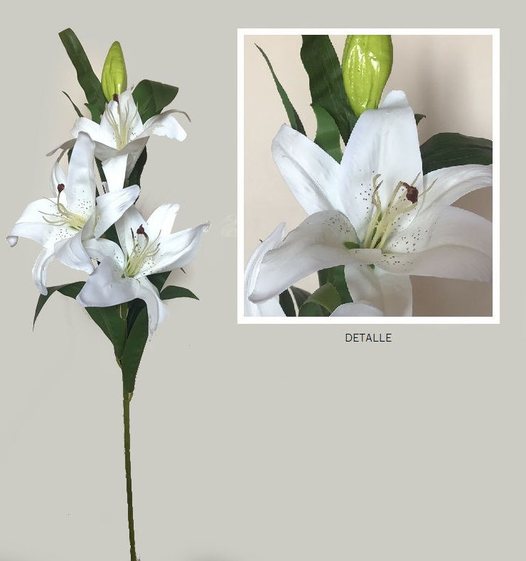 VARA x3 LILIUM CASABLANCA TACTO NATURAL (100CM)/ BLANCO REF: AM-012 (BLANCO) PRECIO: 6,50€ VARA x3 LILIUM CASABLANCA TACTO NATURAL (100CM)/ BLANCO REF: AM-012 (BLANCO) PRECIO: 6,50€