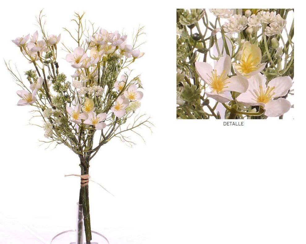 ATADO MINI FLOWER (40CM)/ BLANCO REF: 7109_BLA PRECIO: 10,80€/PQTE (A 0,90€/UD) ATADO MINI FLOWER (40CM)/ BLANCO REF: 7109_BLA PRECIO: 10,80€/PQTE (A 0,90€/UD)