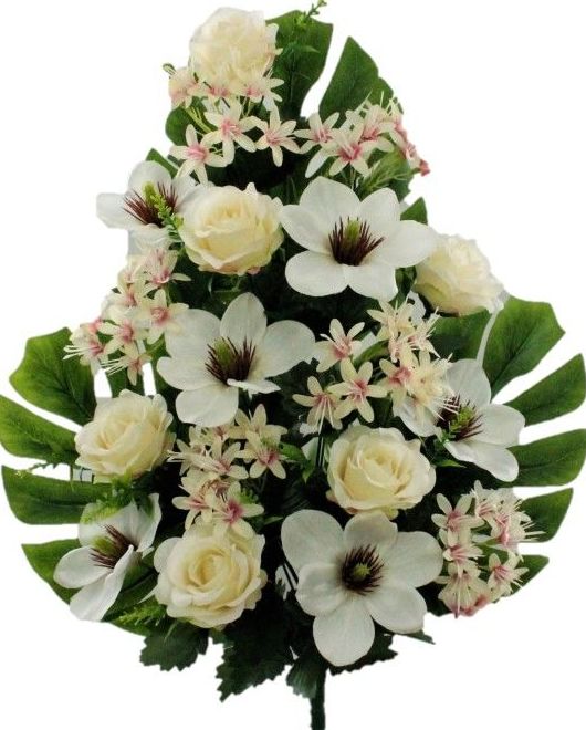 RAMO ENCARADO ROSA MAGNOLIA (64CM) COLOR: BLANCO REF: 6271 BLA PRECIO: 5,50€ RAMO ENCARADO ROSA MAGNOLIA (64CM) COLOR: BLANCO REF: 6271 BLA PRECIO: 5,50€