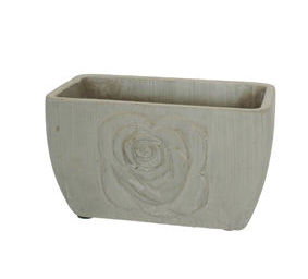 Macetero de cemento RECTANGULAR (18x10,5 H.10 cm.) COLOR: Gris PRECIO: 2,50 € Macetero de cemento RECTANGULAR (18x10,5 H.10 cm.) COLOR: Gris PRECIO: 2,50 €