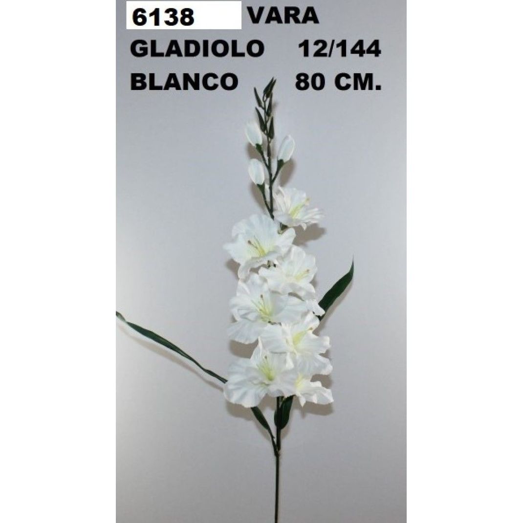 VARA DE GLADIOLO (80CM) COLOR:BLANCO REF.:6138 PRECIO: 1,25 € VARA DE GLADIOLO (80CM) COLOR:BLANCO REF.:6138 PRECIO: 1,25 €