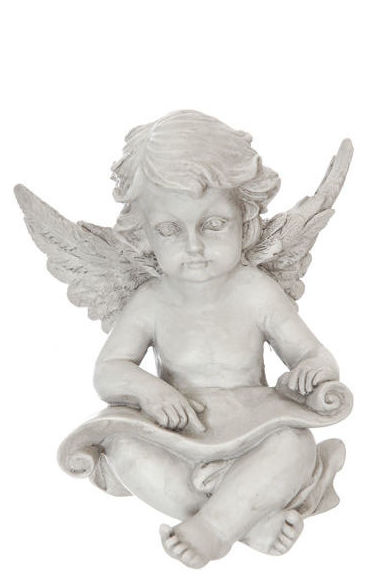 FIGURA DE ANGEL SENTADO (15CM)/ GRIS REF: 84602/GREY PRECIO: 4,50€ FIGURA DE ANGEL SENTADO (15CM)/ GRIS REF: 84602/GREY PRECIO: 4,50€