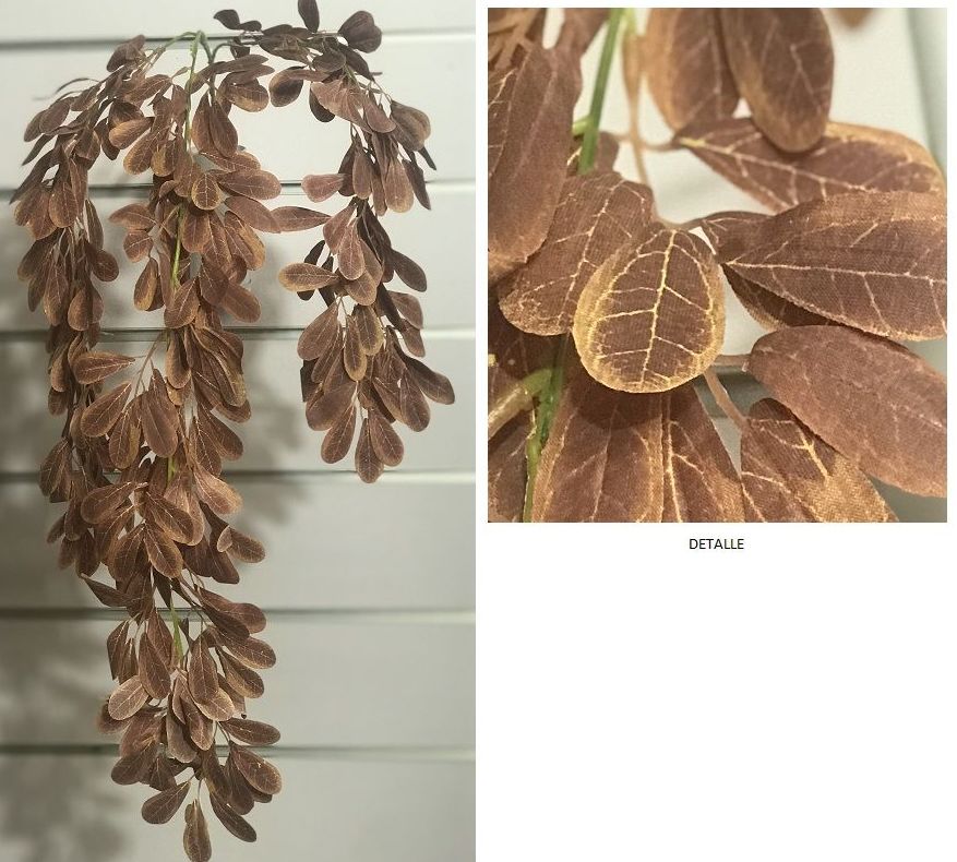 VARA COLGANTE HOJITAS x3 (110CM)/ MARRON (DE TELA) REF: AM-049.MA PRECIO: 3,95€ VARA COLGANTE HOJITAS x3 (110CM)/ MARRON (DE TELA) REF: AM-049.MA PRECIO: 3,95€