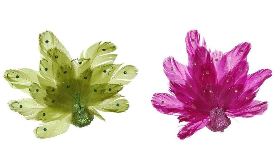 PQTEx12 PAVO REAL C/CLIP (15CM)/SURTIDO VERDE-ROSA GLITTER REF: 97825/SURT PRECIO: 14,40€ (1,20€/UD) PQTEx12 PAVO REAL C/CLIP (15CM)/SURTIDO VERDE-ROSA GLITTER REF: 97825/SURT PRECIO: 14,40€ (1,20€/UD)
