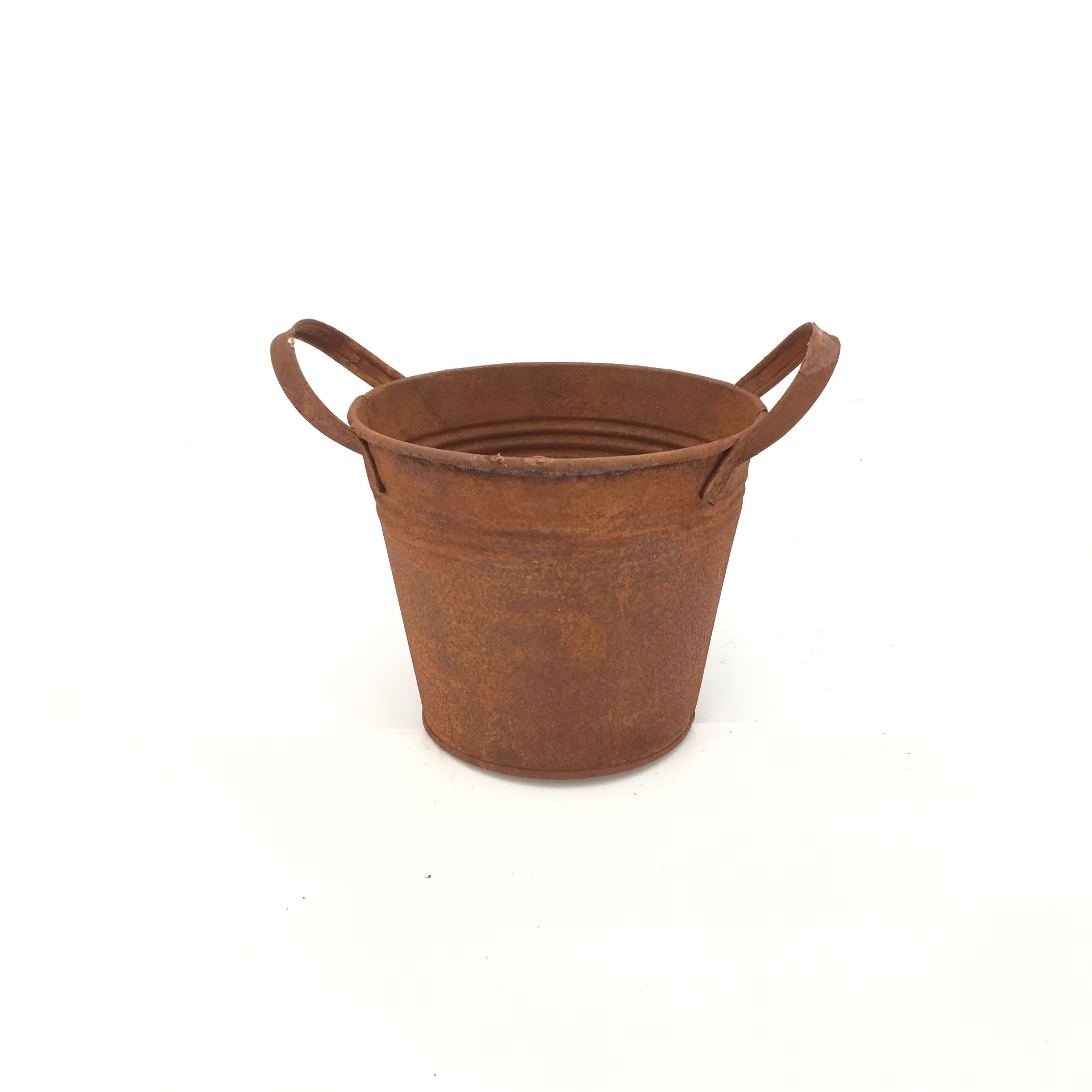 CESTA C/ASAS METAL OXIDO (D14 H12) REF: MT0454 PRECIO: 1,85€ CESTA C/ASAS METAL OXIDO (D14 H12) REF: MT0454 PRECIO: 1,85€