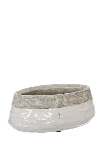 JARDINERA CERAMICA OVALADA CHATA / WHITE REF.:79190052/WH PRECIO:2,00 € JARDINERA CERAMICA OVALADA CHATA / WHITE REF.:79190052/WH PRECIO:2,00 €